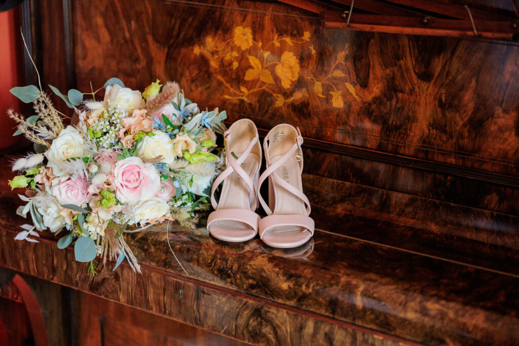 2022 bride, Wedding, bespoke venue, church ceremony, classic cars, floral bridesmaid dress