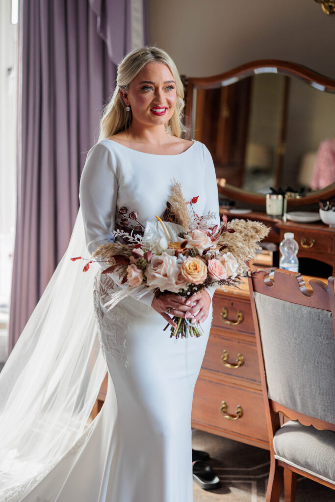 Pink Bridesmaid Dresses, autumn wedding, bridal suite, church ceremony, classic cars, fireworks, louis vuitton, manola blahniks, sparklers, vintage bus