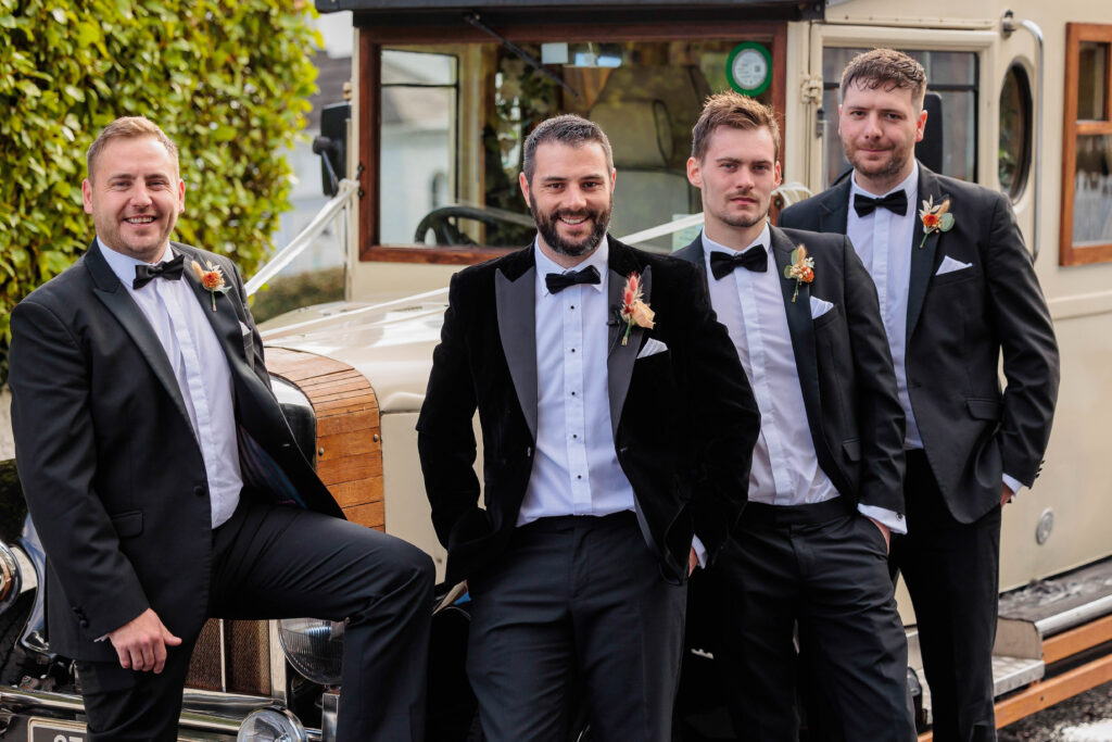 Pink Bridesmaid Dresses, autumn wedding, bridal suite, church ceremony, classic cars, fireworks, louis vuitton, manola blahniks, sparklers, vintage bus