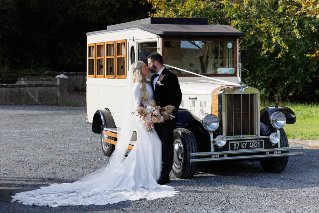 Pink Bridesmaid Dresses, autumn wedding, bridal suite, church ceremony, classic cars, fireworks, louis vuitton, manola blahniks, sparklers, vintage bus