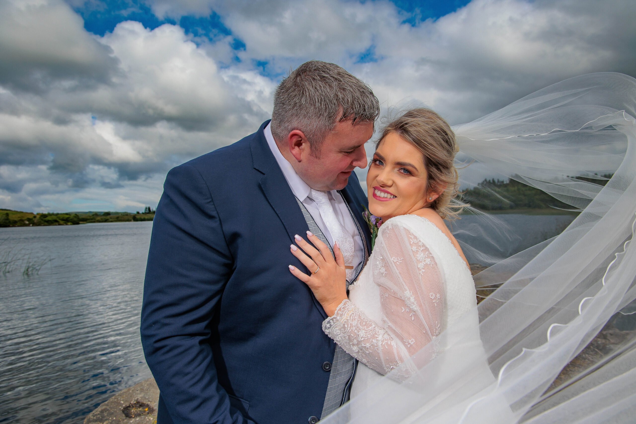 2022 bride, Sligo Wedding, Wedding, church ceremony, church wedding, classic cars, green bridesmaid dresses, lakeside creatives, summerbride, wedding cake